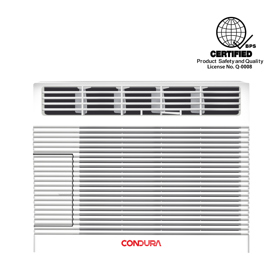 Condura 6S 0.5 HP Top Discharge Timer Window Type Air Conditioner