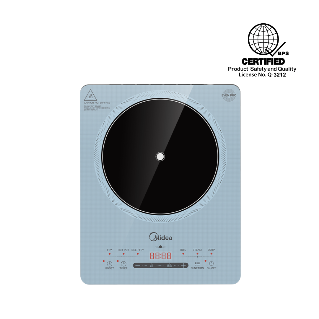 Midea 2200W Digital Induction Cooker (Ice Salt Blue)