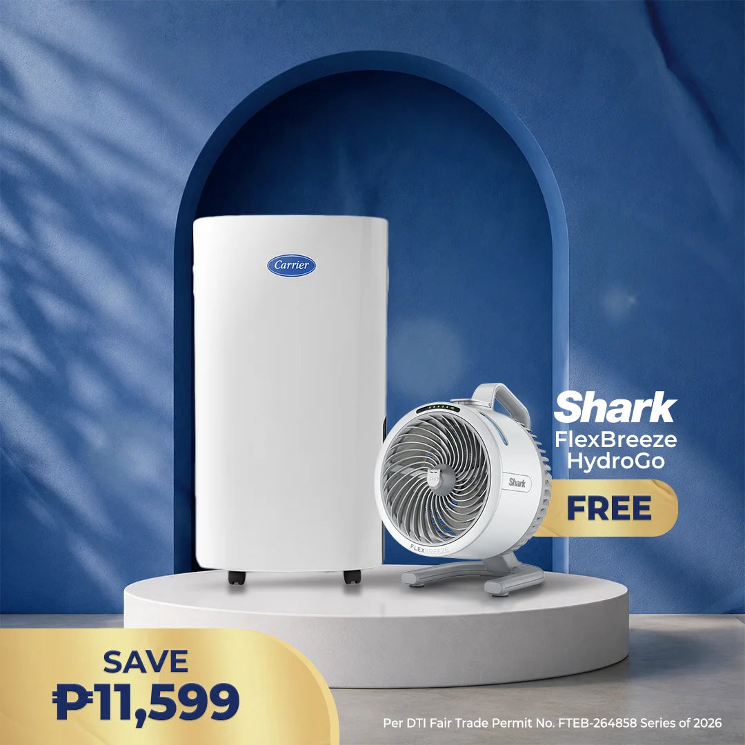 Carrier 30L White Dehumidifier (Curated Bundle)