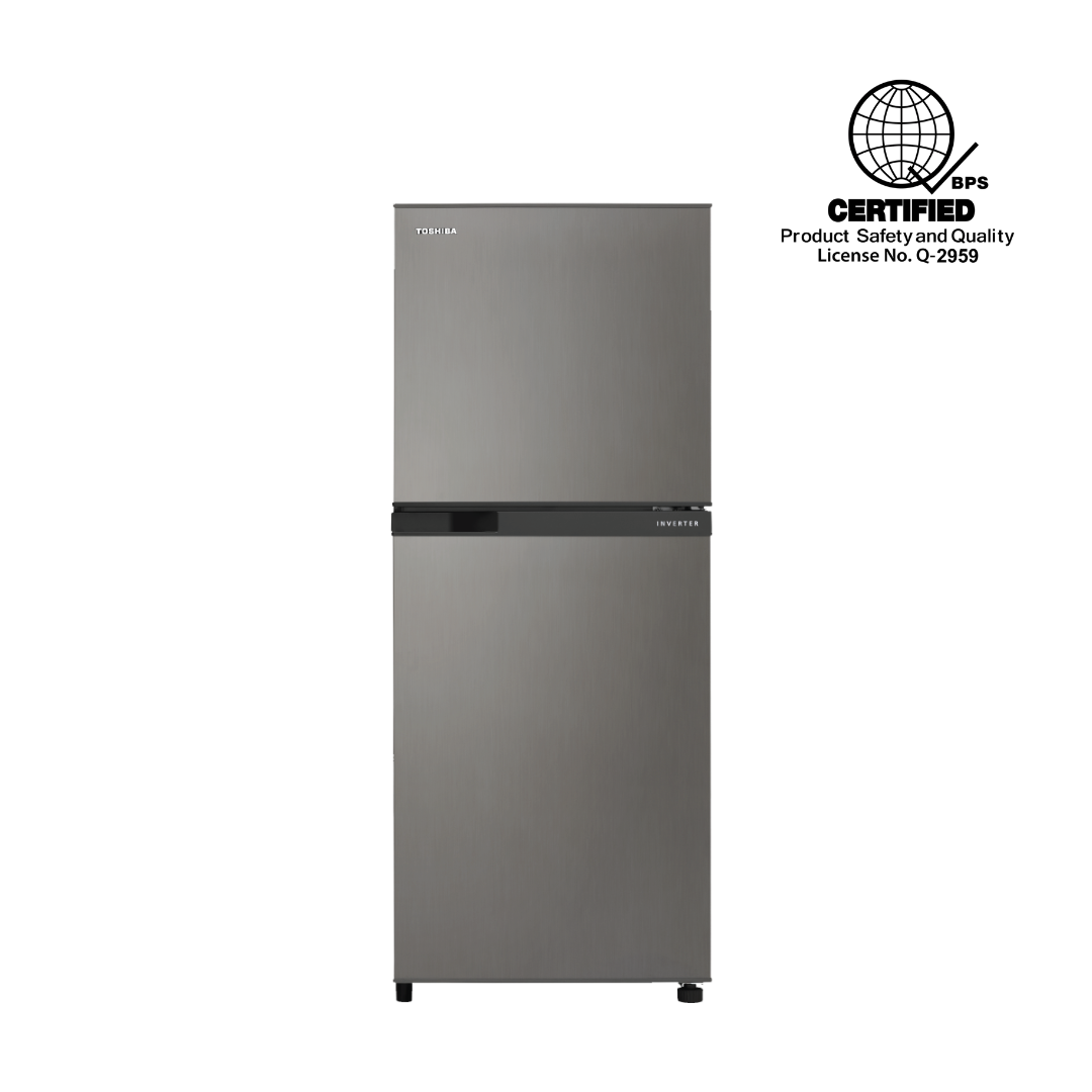 Toshiba 7 Cu Ft 2-Door Inverter Dark Silver Refrigerator