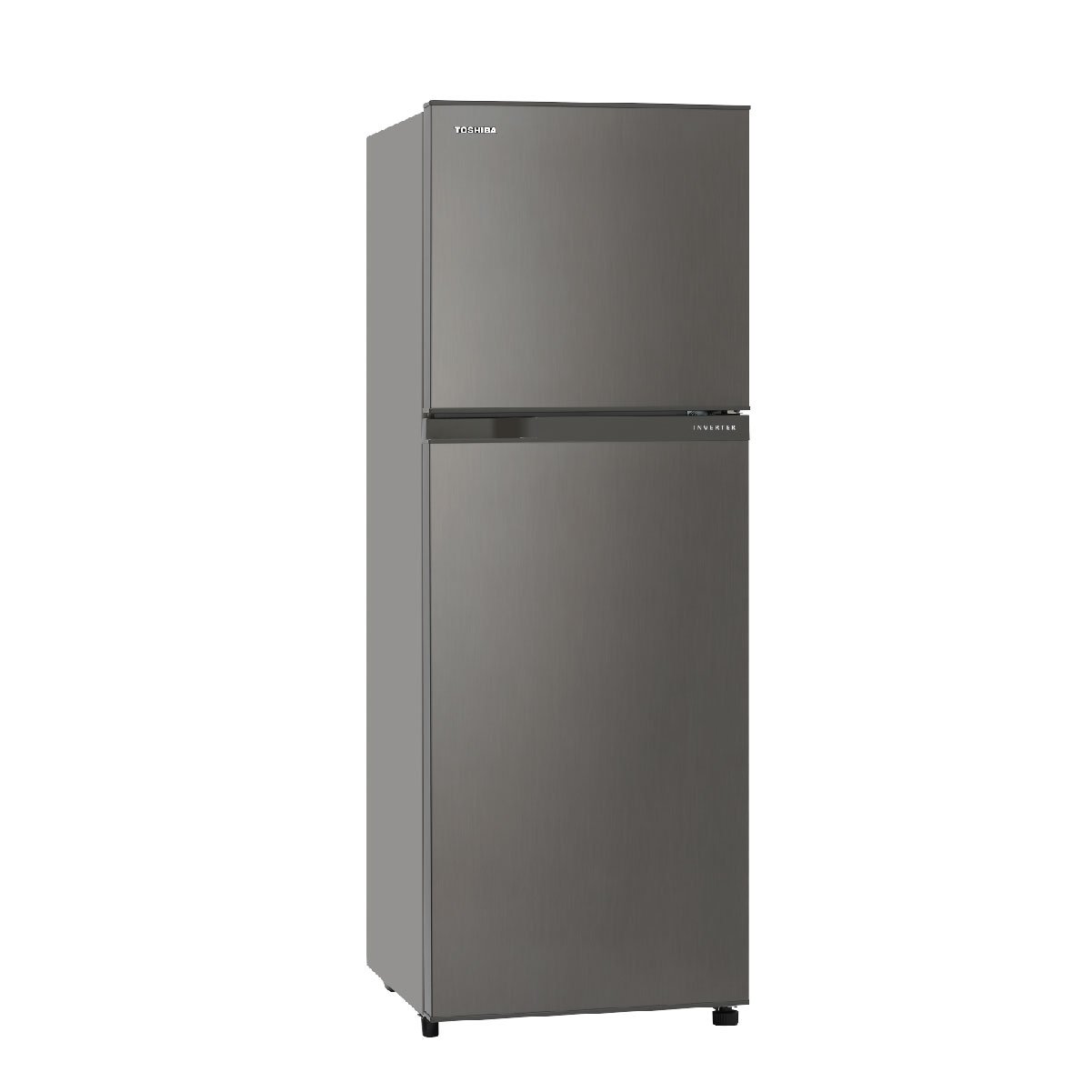 Toshiba 9 Cubic Feet 2-Door Inverter Dark Silver Refrigerator