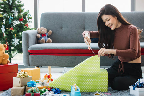lady-doing-gift-wrapping-for-christmas