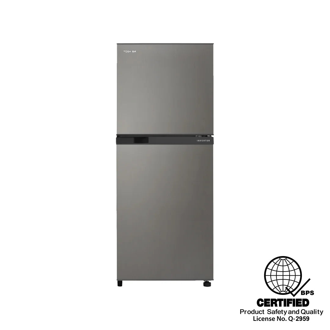 Toshiba 7 Cu Ft 2-Door Inverter Dark Silver Refrigerator