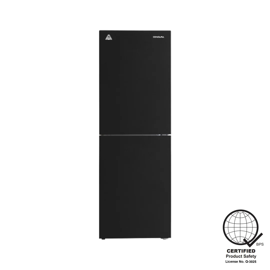 Condura No Frost 9cu.ft. Bottom Freezer AT Inverter Refrigerator Black Glass