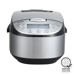 Toshiba 1.8 L Digital Rice Cooker with Upper Heating Silver