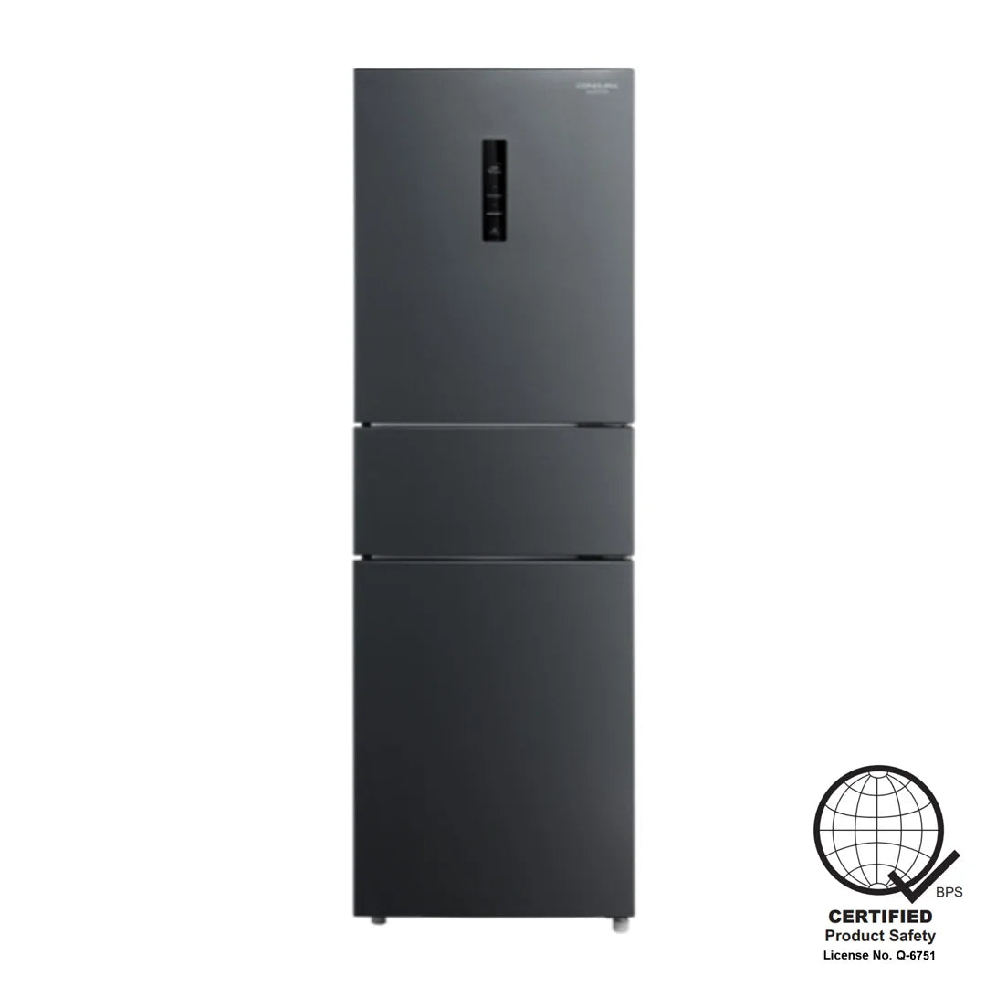 Condura 9.3 Cu. Ft. DURAFLEX Three-Door Bottom Freezer No Frost Inverter Refrigerator
