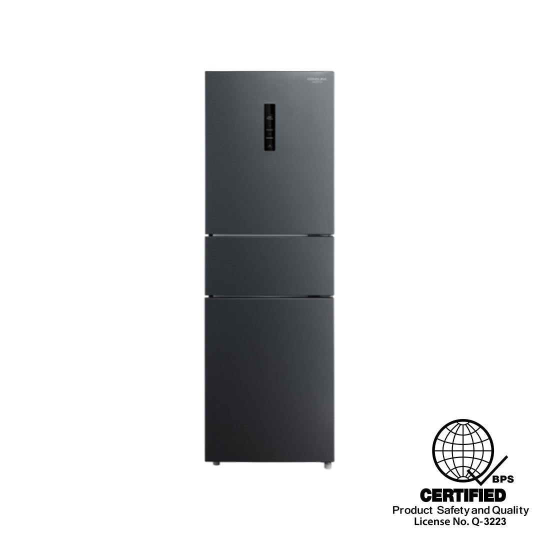 Condura 9.3 Cu. Ft. DURAFLEX Three-Door Bottom Freezer No Frost Inverter Refrigerator