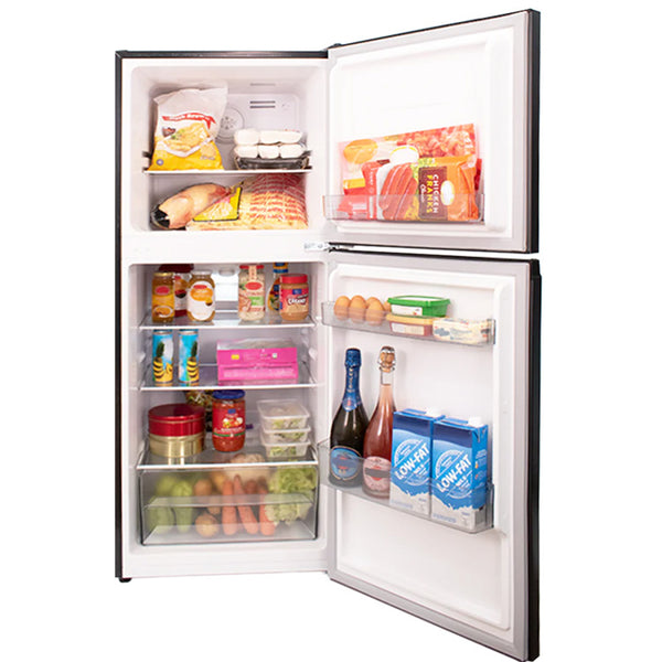 condura-no-frost-inverter-top-freezer-refrigerator-open-door-with-sample-contents-full-front-view-concepstore