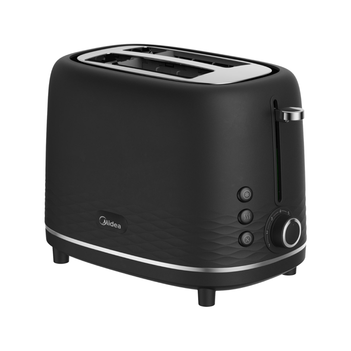 Midea 2-Slice Bread Toaster (Matte Black)