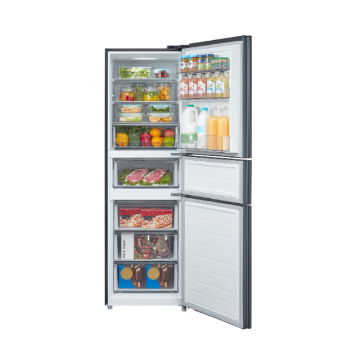 Condura 9.3 Cu. Ft. DURAFLEX Three-Door Bottom Freezer No Frost Inverter Refrigerator