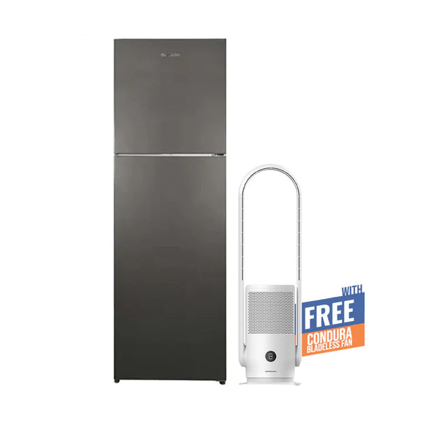 Condura Prima 9.4 cu ft.  No Frost Inverter Top Freezer Refrigerator CNF-267i with FREE Condura Bladeless Fan