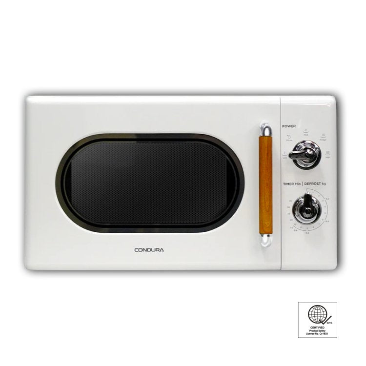 Condura White Vintage Style Microwave Oven