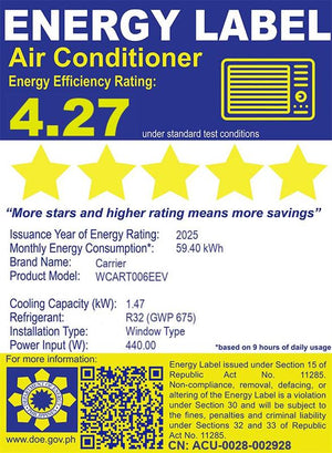 Carrier Optima Window Type Air Conditioner New