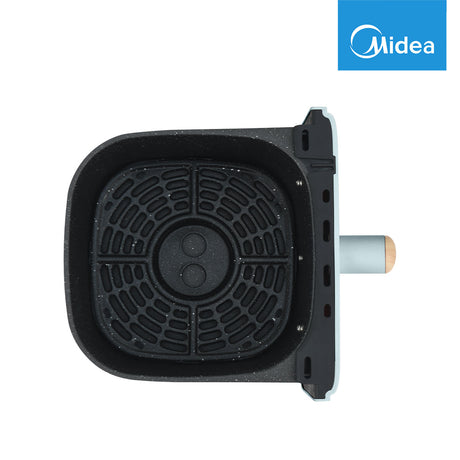 midea-4-liter-air-fryer-light-green-top-basket-view-concepstore