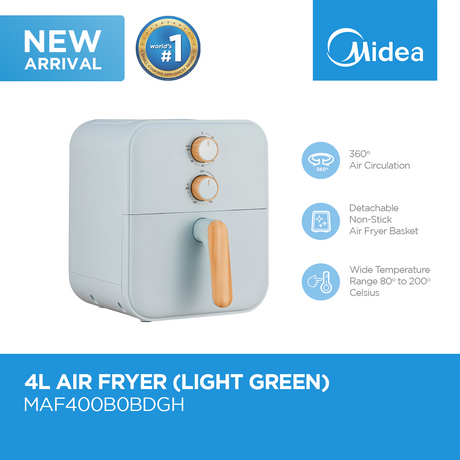 midea-4-liter-air-fryer-light-green-right-side-with-features-view-concepstore