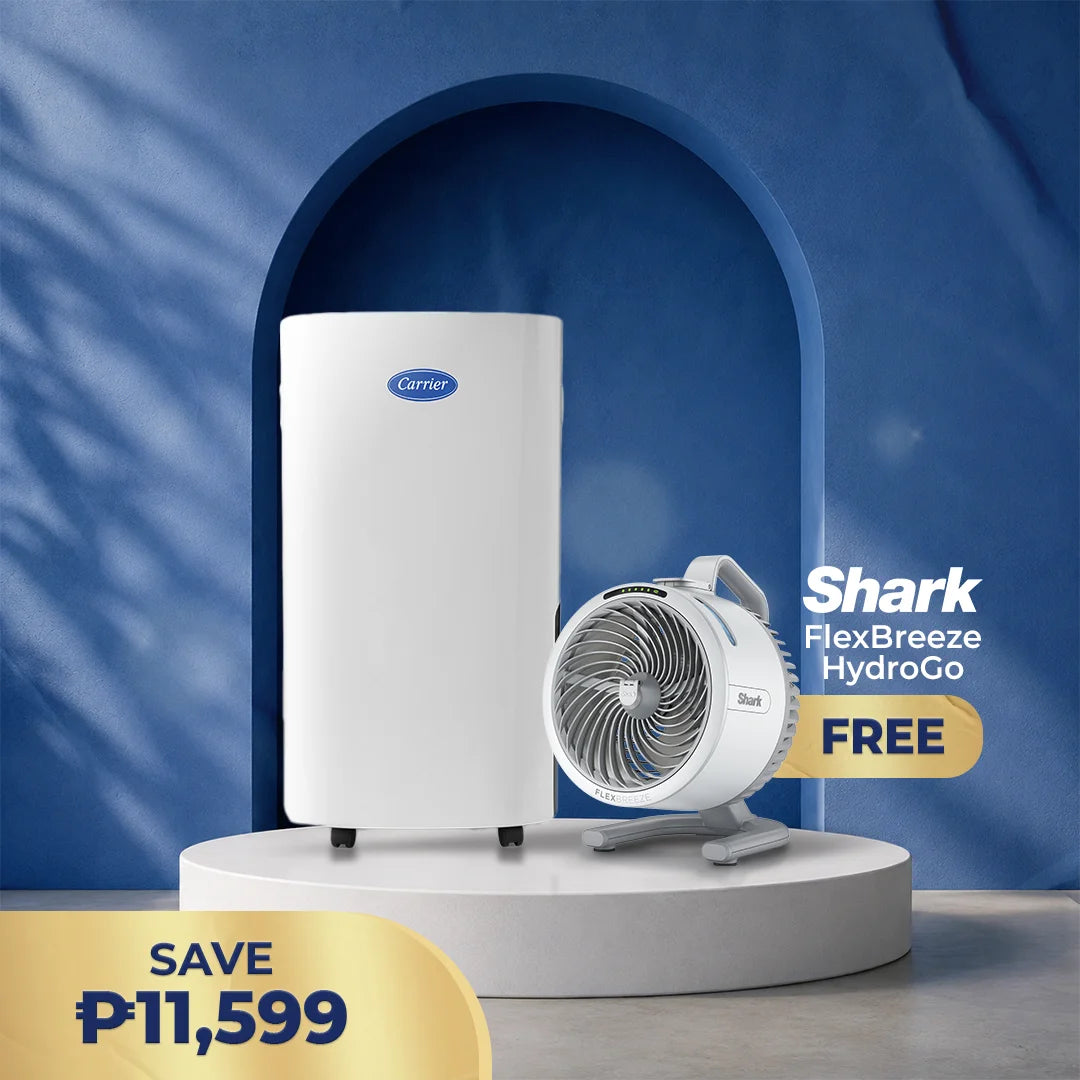 Carrier 30L White Dehumidifier (Curated Bundle)