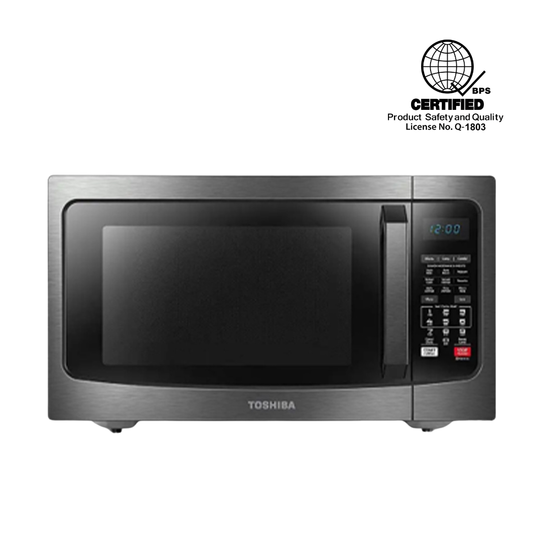 Toshiba 30L Digital Microwave with Grill Inox Steel