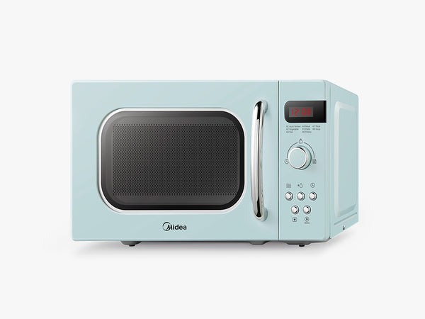 Midea 20L Retro Blue Digital Microwave Oven