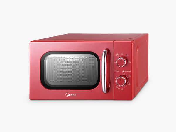 Midea 20L Retro Red Mechanical Microwave Oven